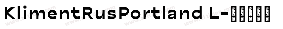 KlimentRusPortland L字体转换
